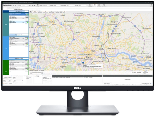a dell computer monitor shows a map of london a dell computer monitor shows a map of london