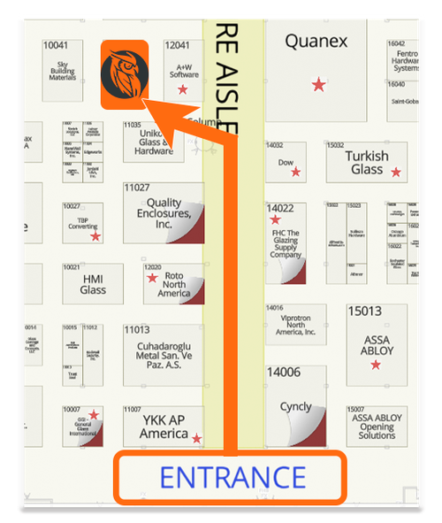 a map showing the entrance to the re aisle