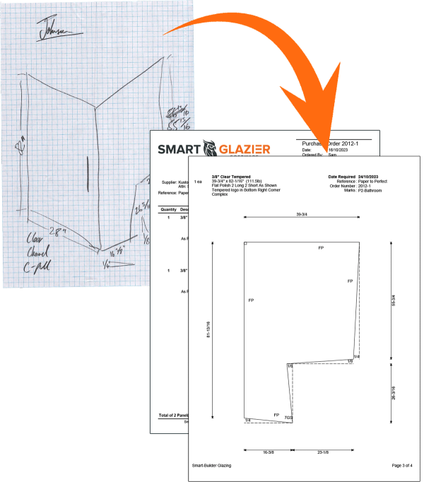 Go from paper to perfect orders with Smart Glazier Business