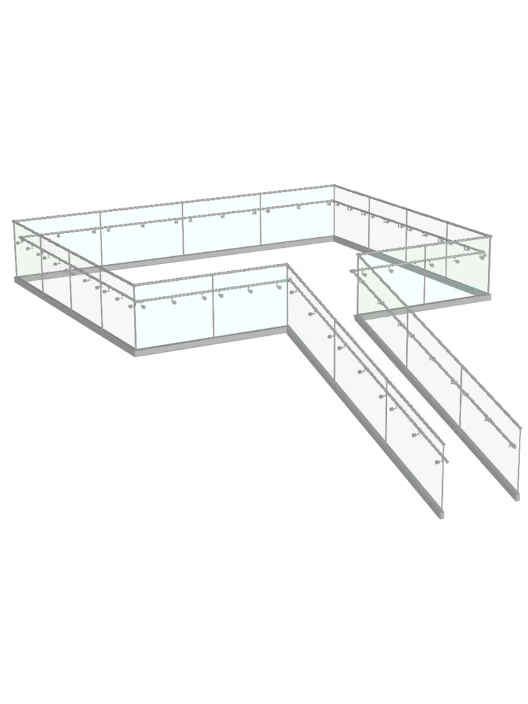 Glass Railing Rfa Glass Railing Design Module | Design, Quote 3D Railings