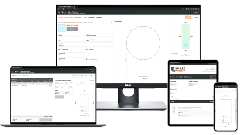 Smart Glazier Connect is an online portal that you can use anywhere