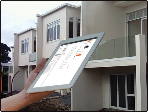 Smart Glazier Software being used onsite on a tablet