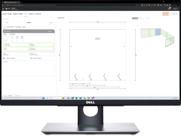 a dell computer monitor is open to a program