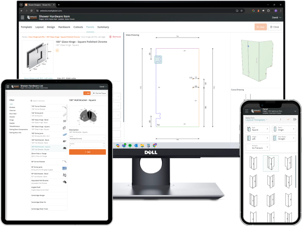 Shower Designer on various devices