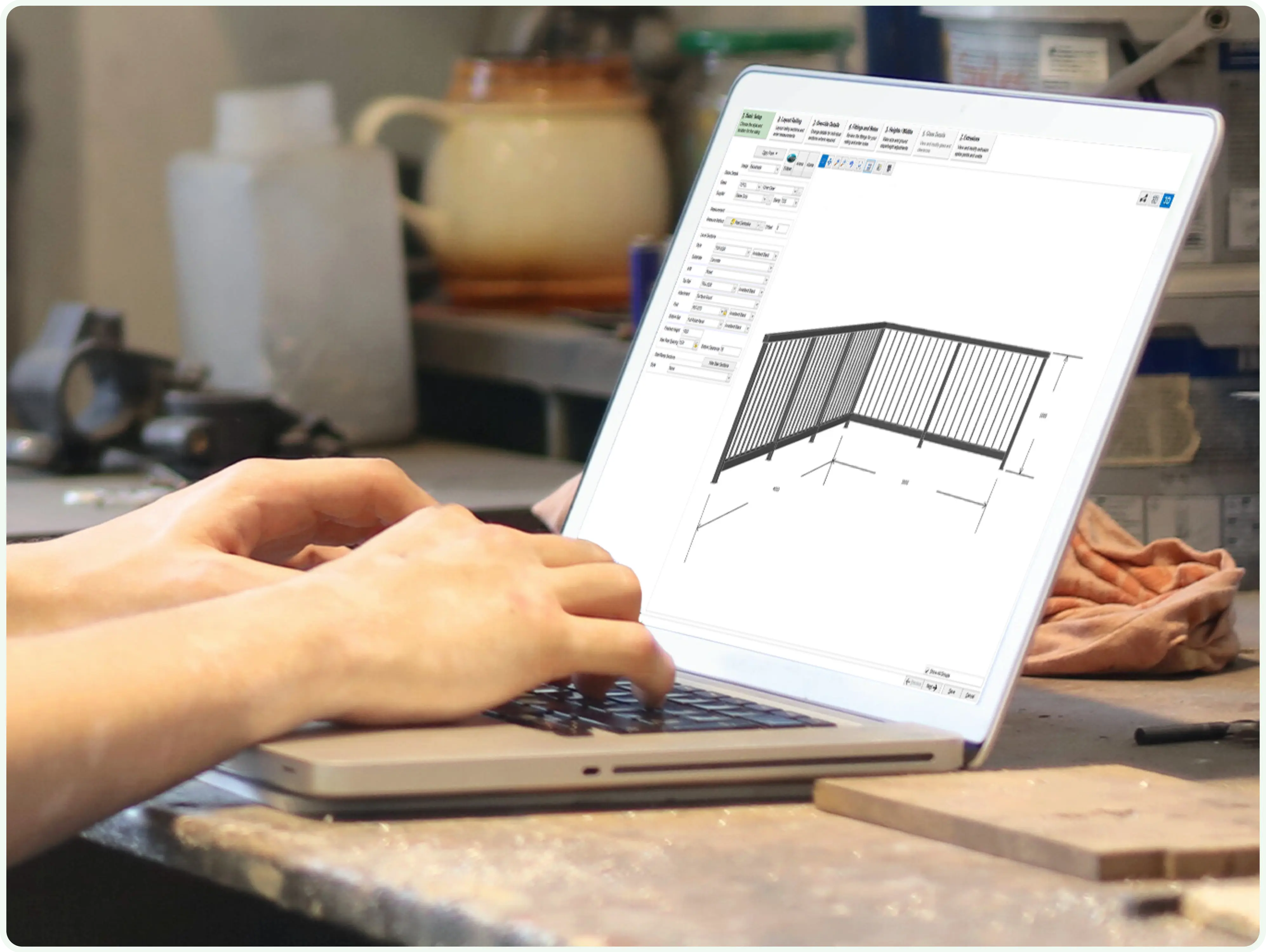 Smart-Railing - calculate in seconds