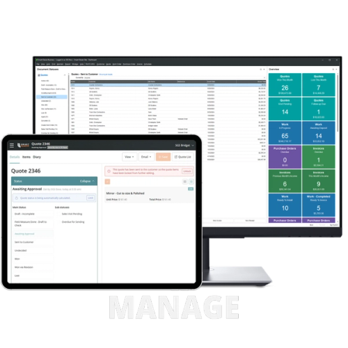 Manage your company with Smart Glazier Business