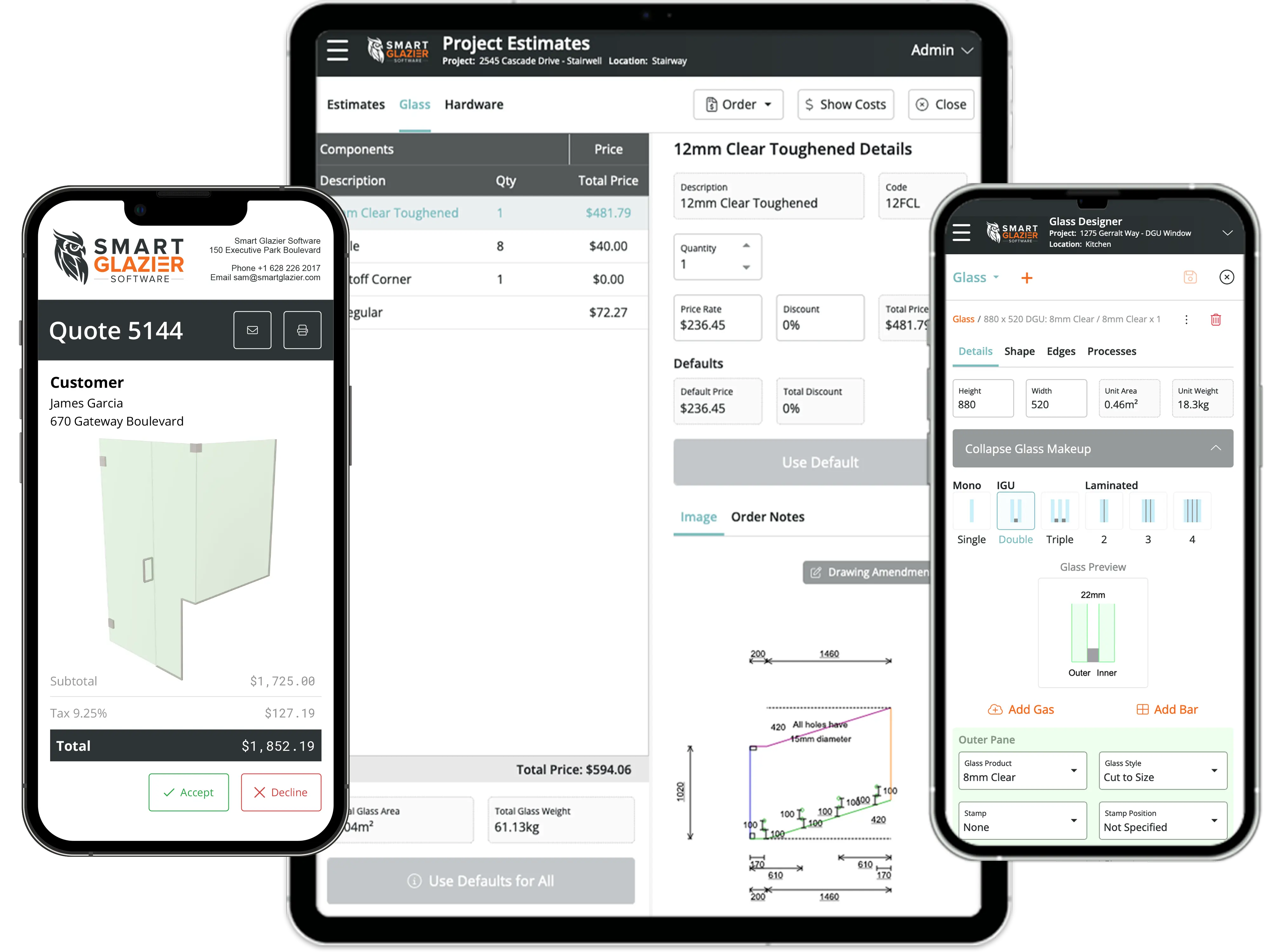 Calculate costs with purpose-built software