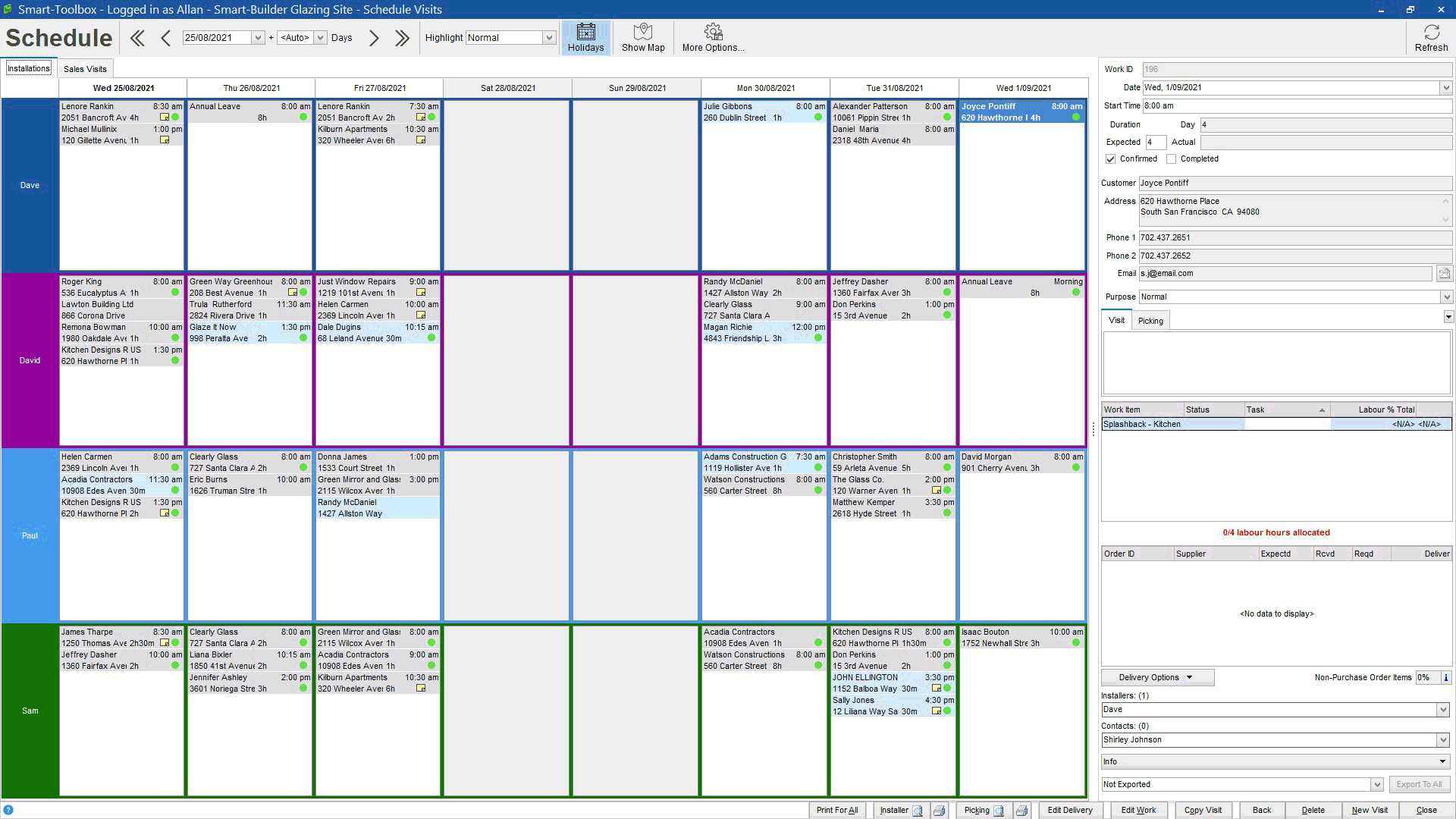Smart Toolbox - Scheduling - Custom views