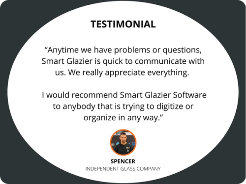 Testimonial from Independent Glass Company