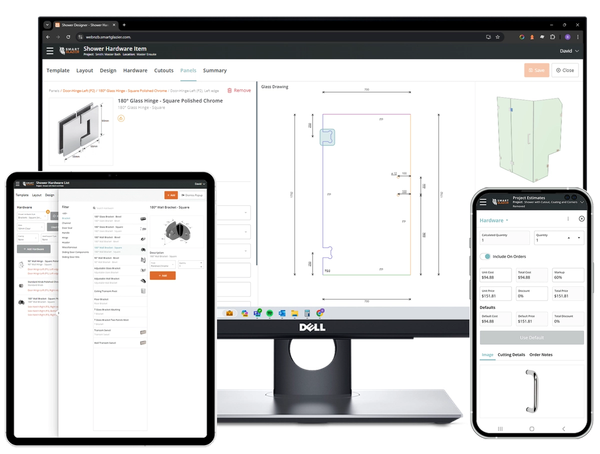Shower Designer on various devices