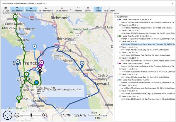 Stay on Schedule with Routes & Travel Times
