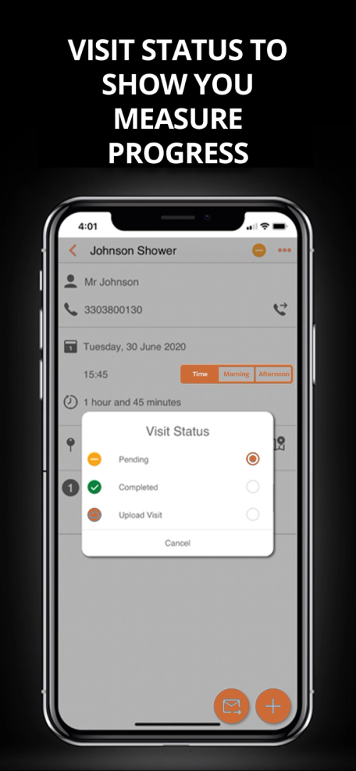 Visit status to show you measure progress