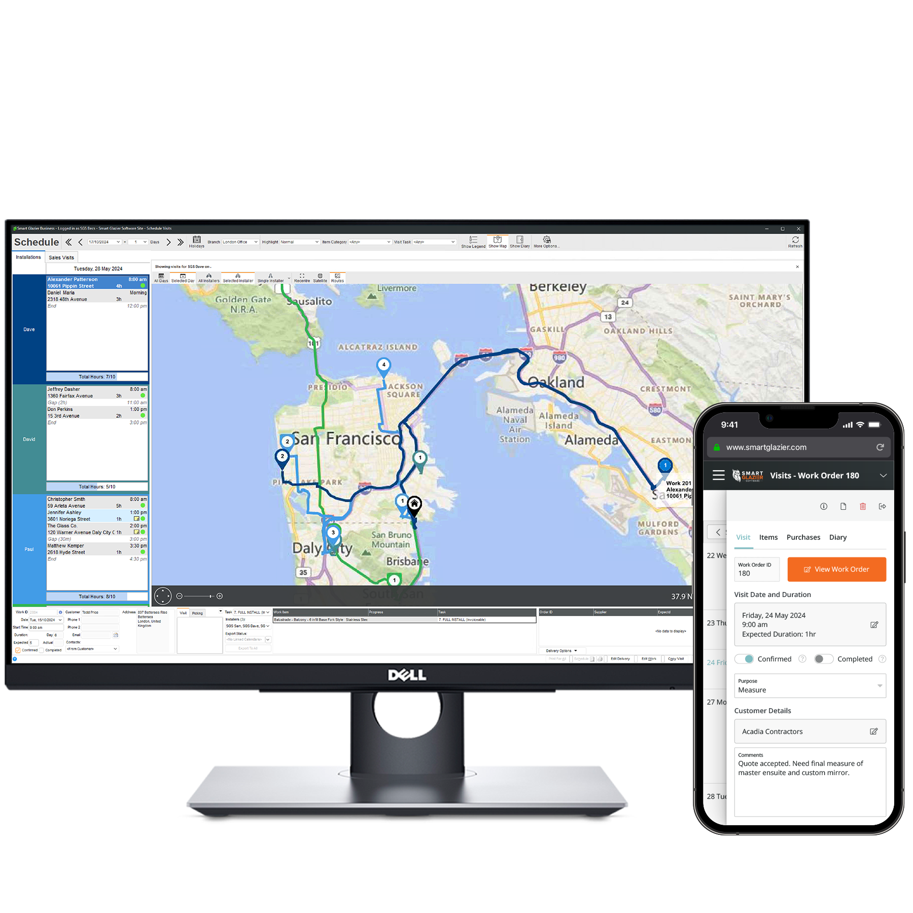 Scheduling on a Monitor and Phone