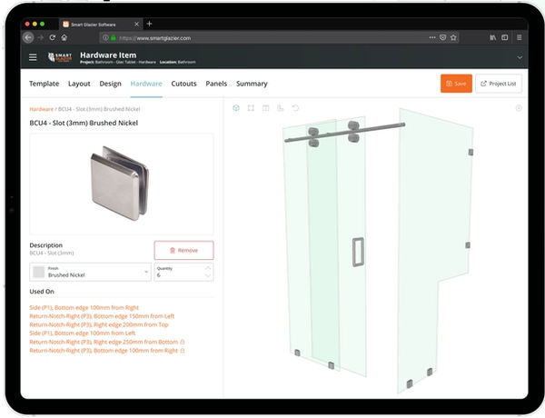Glass Drawing and DXF Export