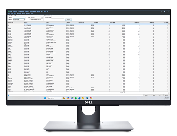Stock management on desktop