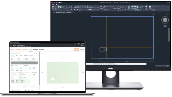 Glass drawing export to DXF file