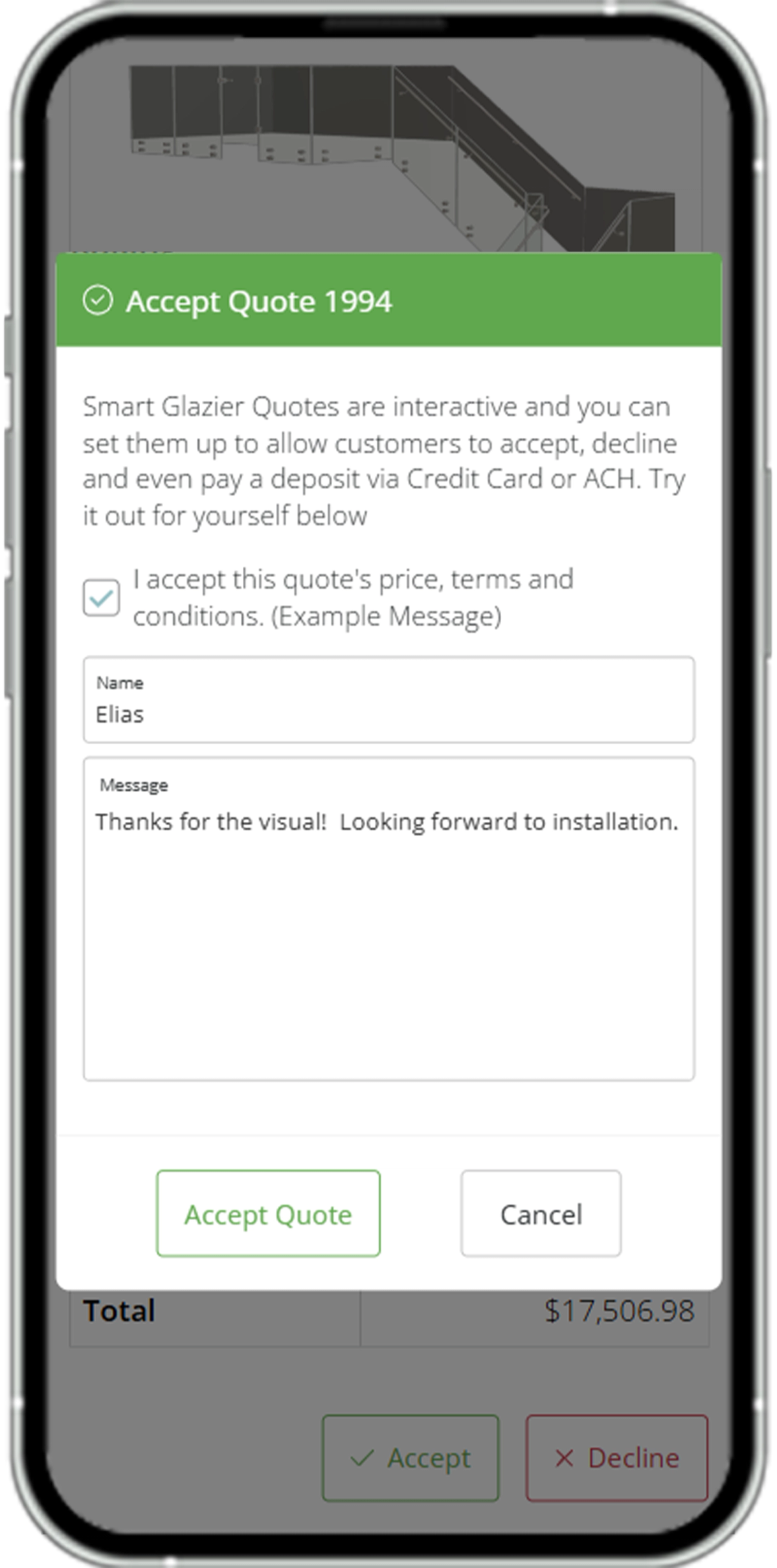 Smart Glazier Business | Glass Quoting Software