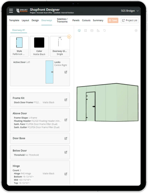 Field management software on a tablet