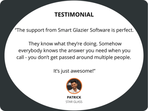 Testimonial from Star Glass