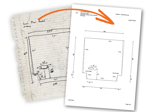 a piece of paper with the word order on it