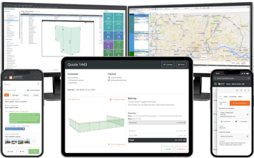 Device layout of software for installers