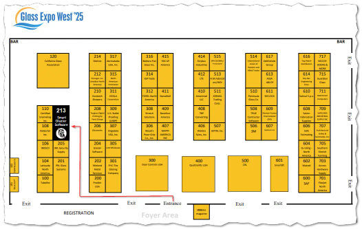 Smart Glazier Software Booth 213, Glass Expo West