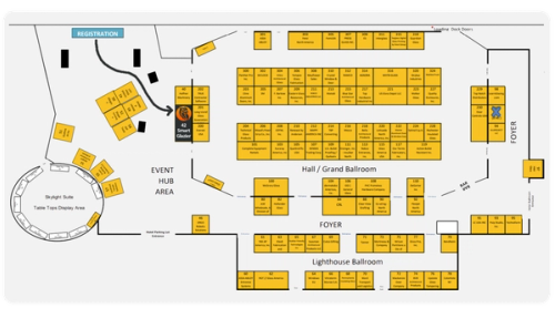 a floor plan of Glass Expo Northeast