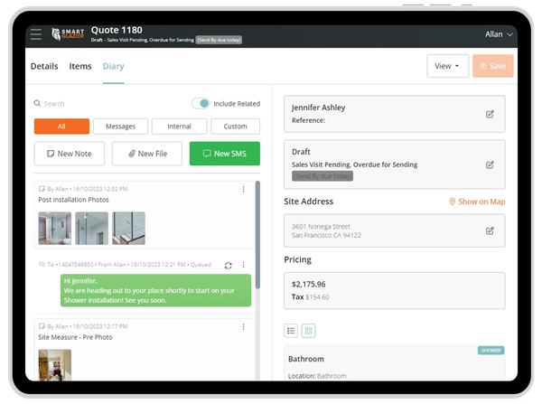 Glass Quoting and Estimating Software