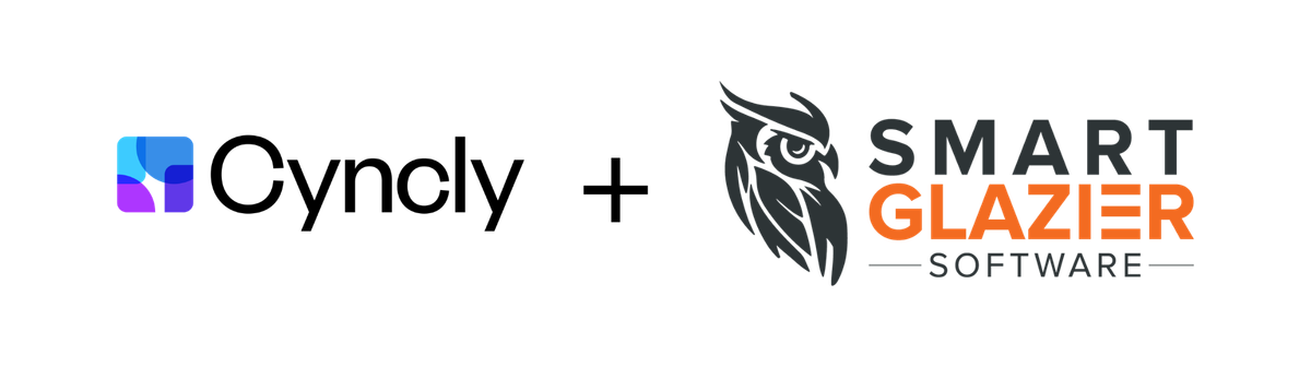 Smart Glazier Software & Cyncly Logos