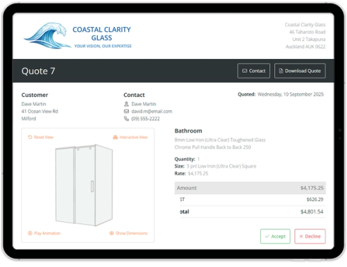 Smart Glazier Essentials Screenshots