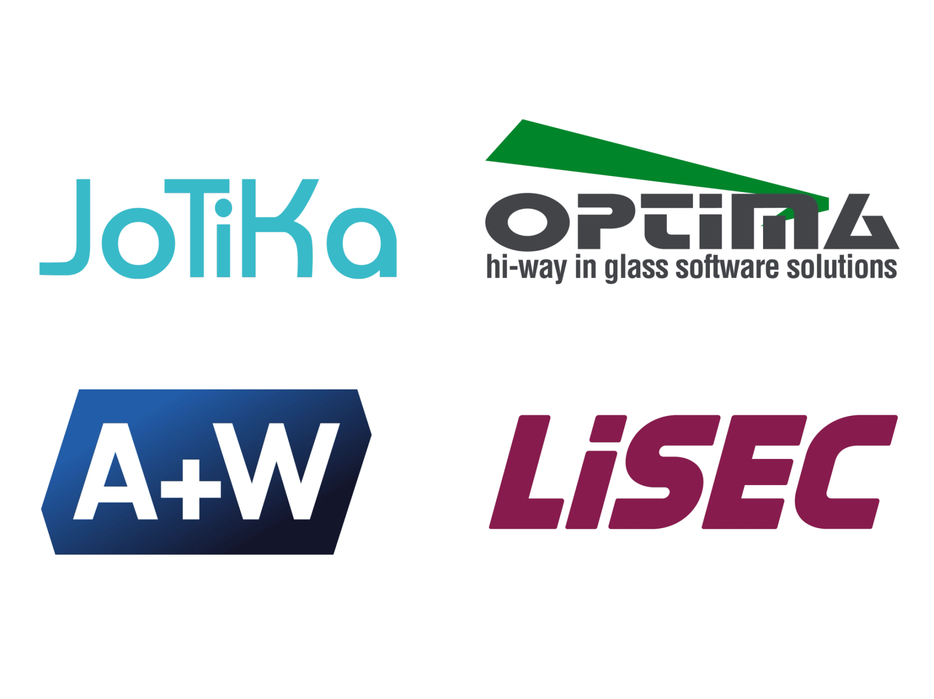 Fabrication integration options - Jotika, Optima, A+W, Lisec