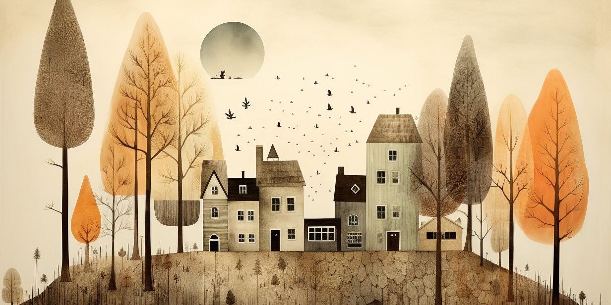 MJ PromptShare: style of Jon Klassen, --ar 4:3
