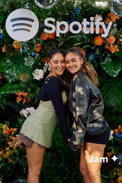 Guests at a Spotify Jam brand activation photographed by The Lounge Booth Los Angeles