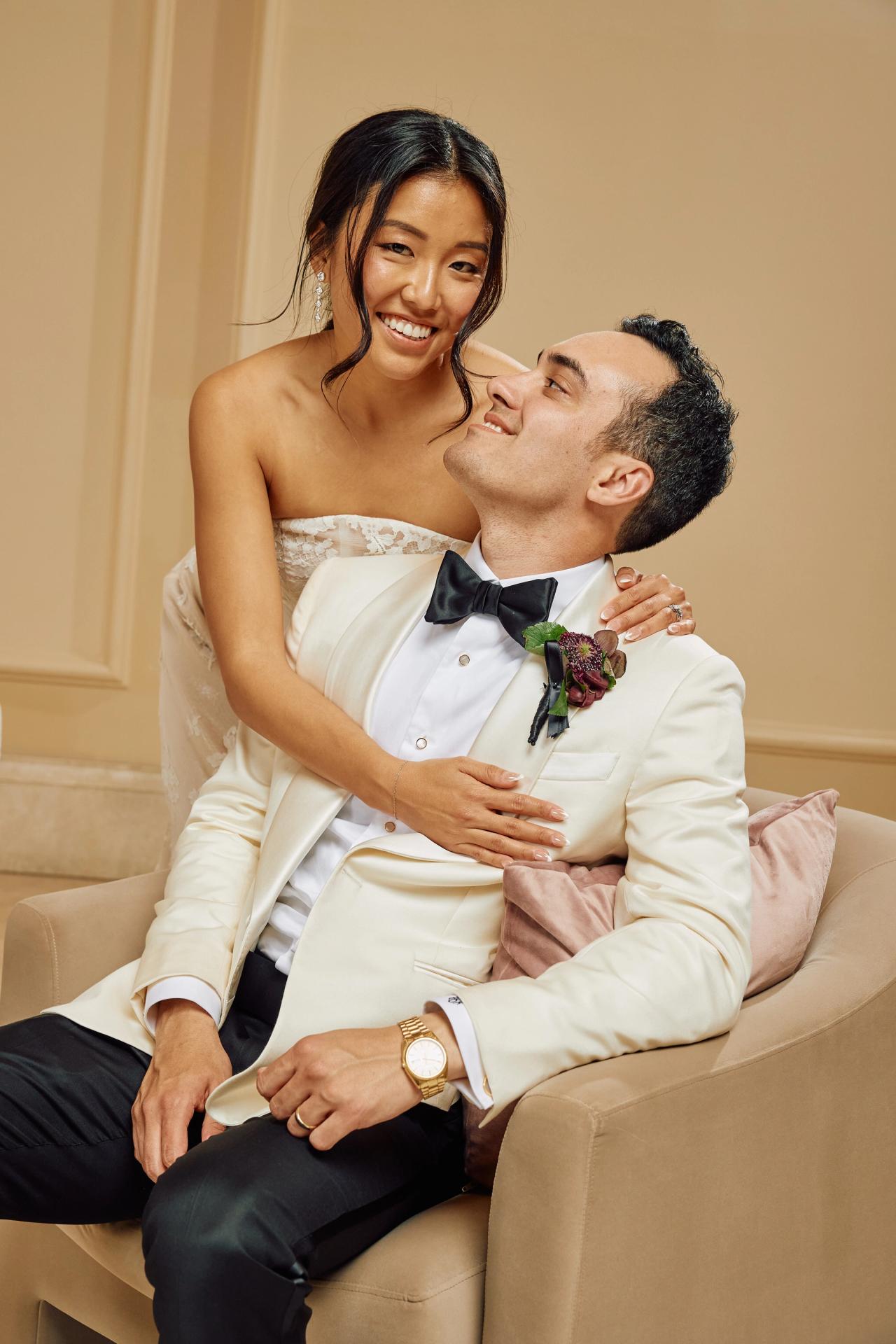 Editorial wedding couple portrait delivered on the night — The Lounge Booth