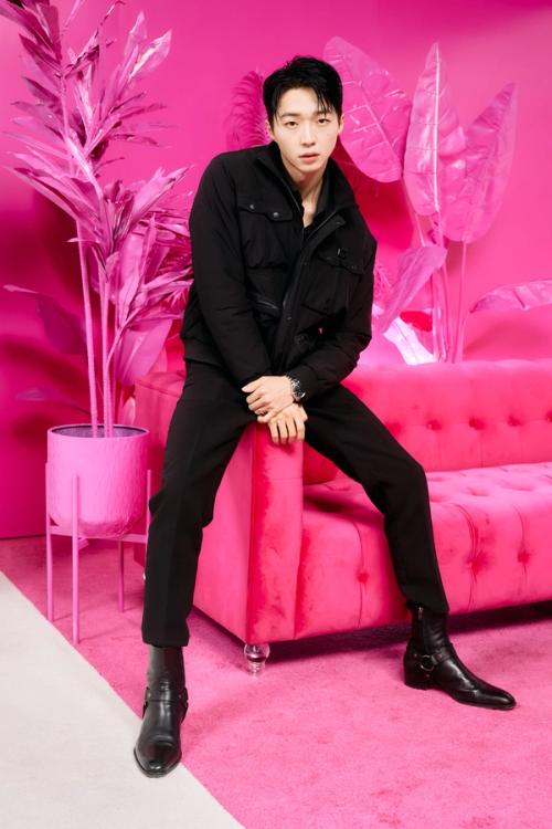 Branded photo setup at a Los Angeles private event — The Lounge Booth