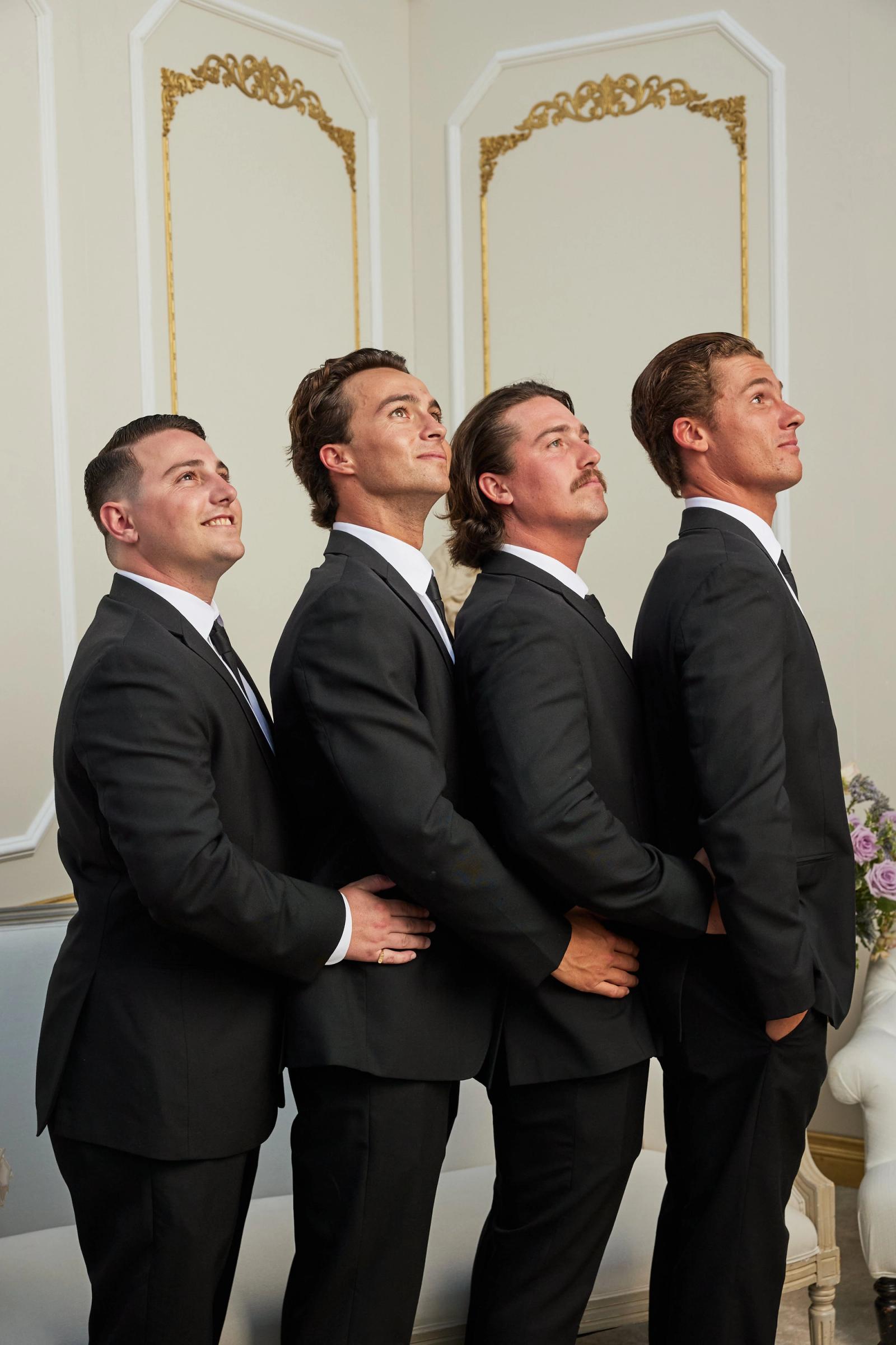 Wedding guests photographed at their reception by The Lounge Booth Los Angeles 