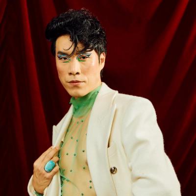 Retouched portrait delivered at a red carpet event in Los Angeles