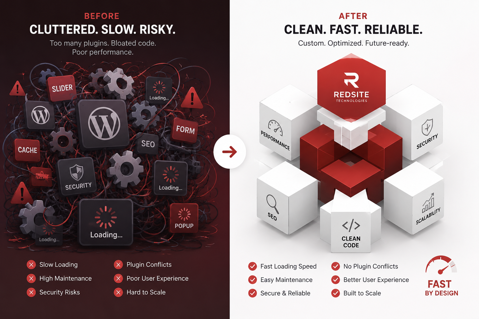 Why Page Builders Are Killing Your Website's Speed (And What Custom WordPress Development Fixes)