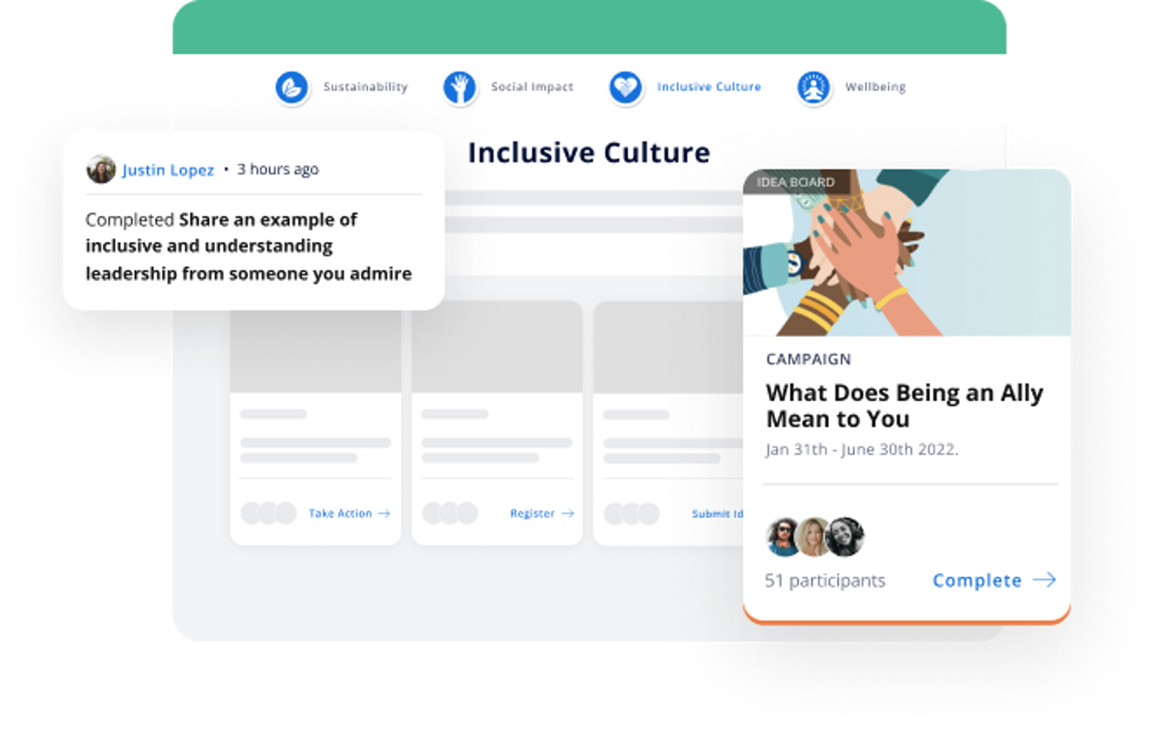 Inclusive Culture Platform example in WeSpire's ERG Software