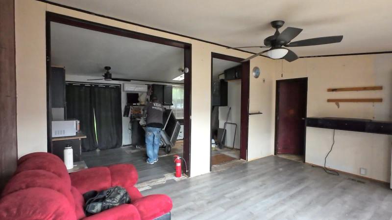 Appliances and household junk loaded for removal in Boise Idaho