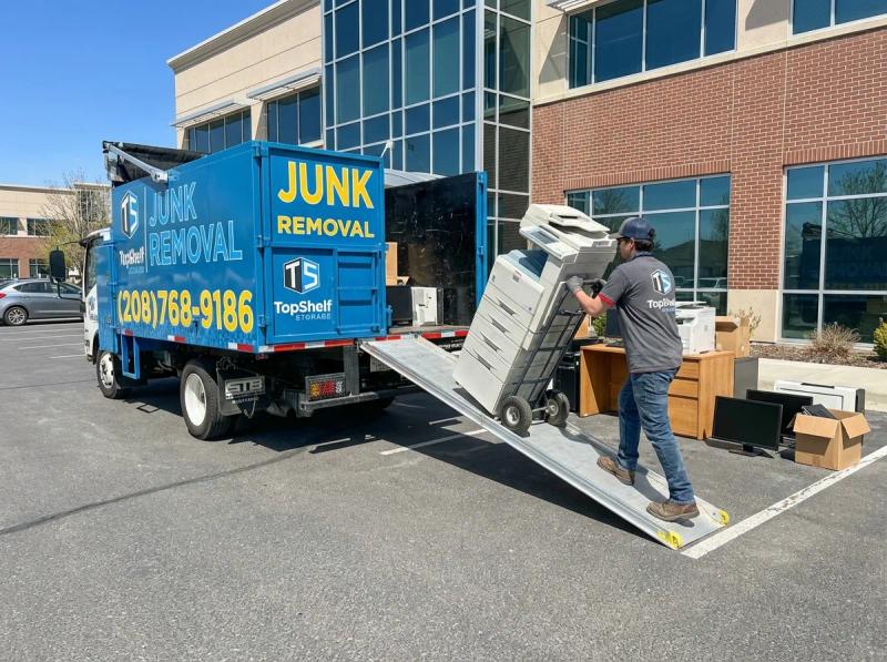 Top Shelf printer removal job at a residential property in Eagle Idaho