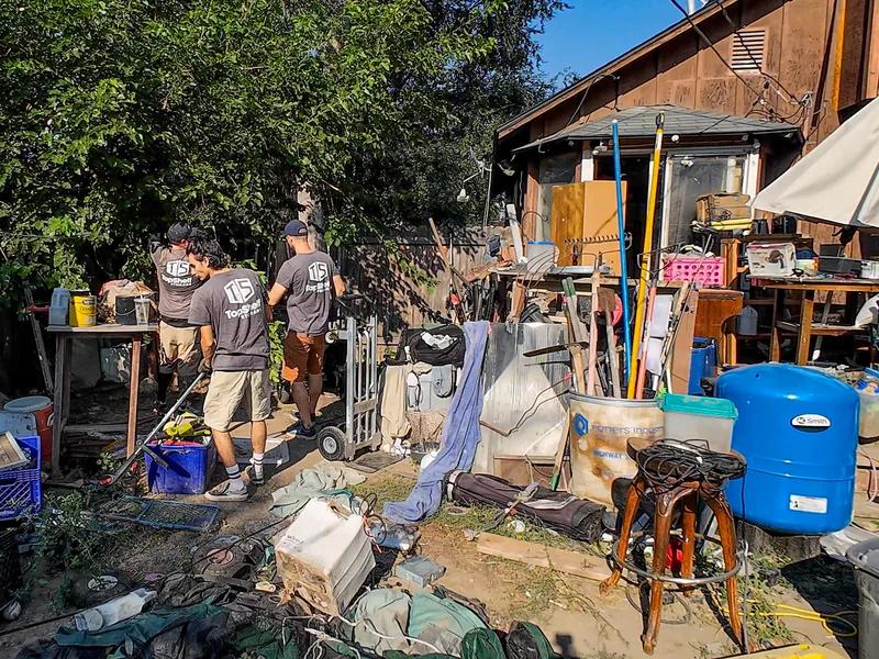 Top Shelf crew performing a foreclosure cleanout in Boise Idaho
