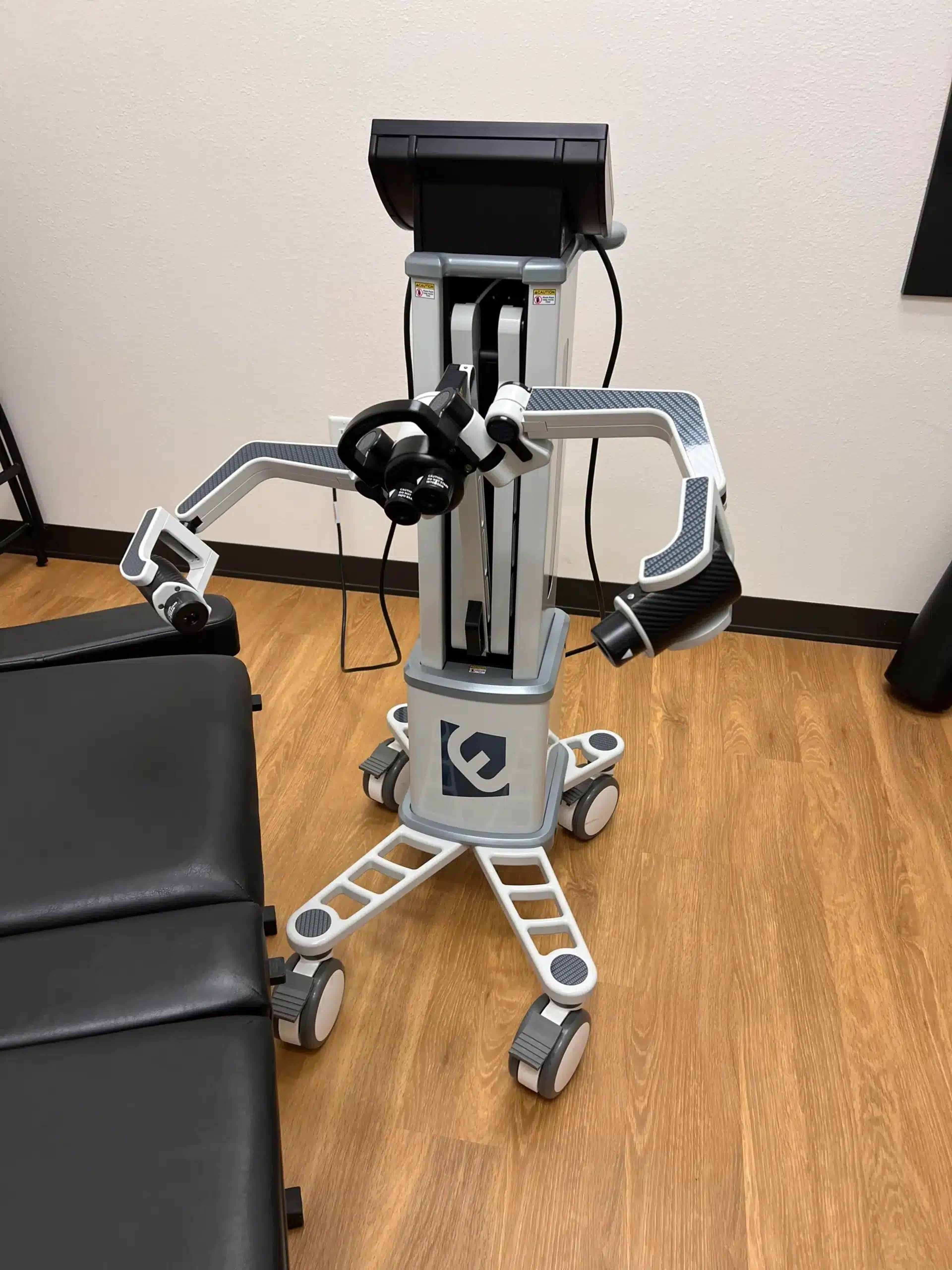 Low-level laser therapy session for pain relief in Minot, North Dakota