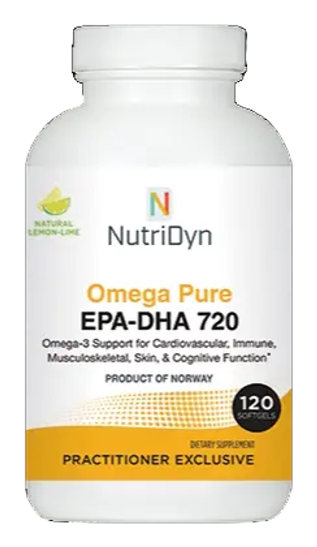 NutriDyn Omega Pure EPA-DHA 720 supplement bottle