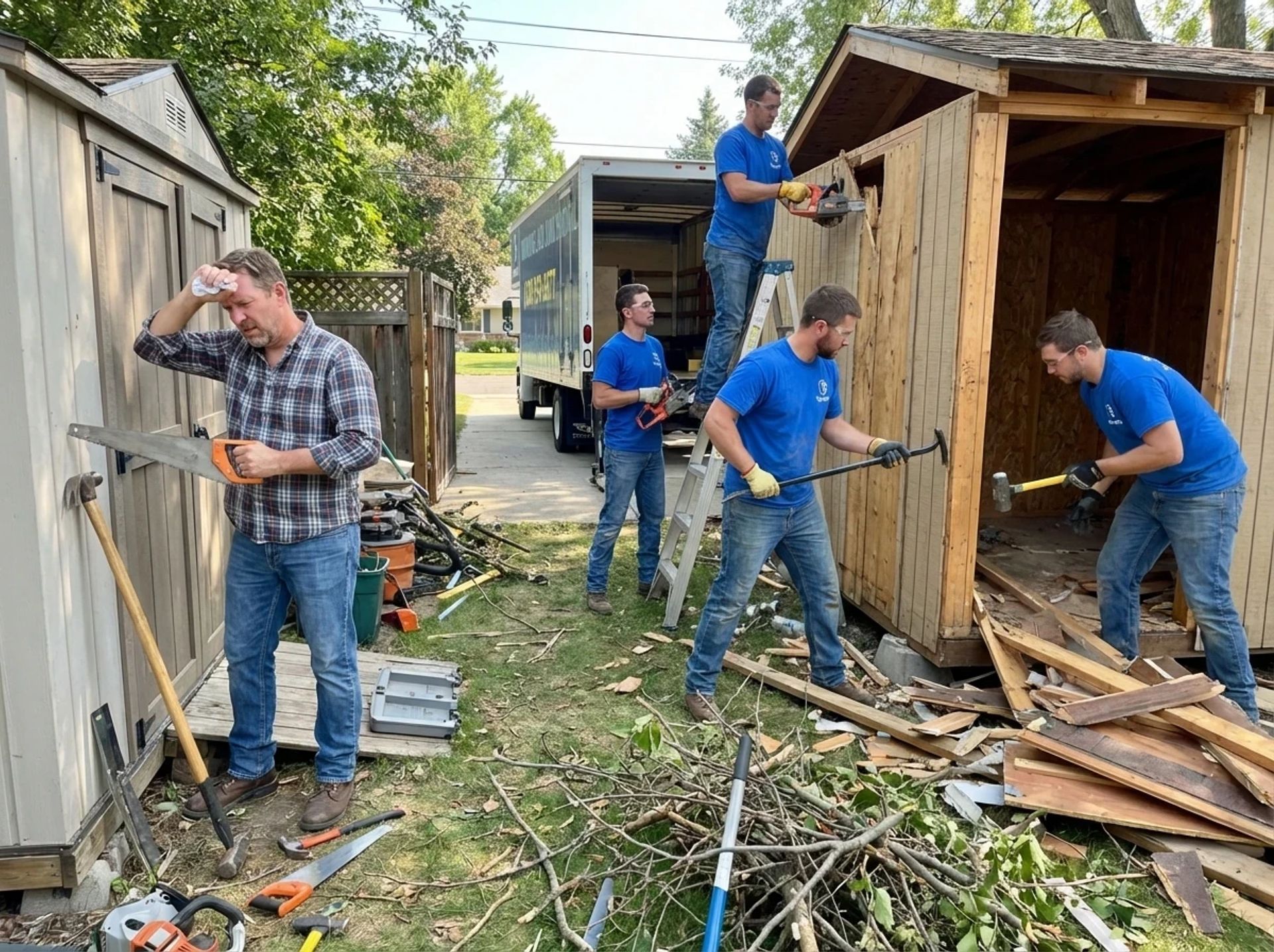 DIY vs Professional Shed Demolition