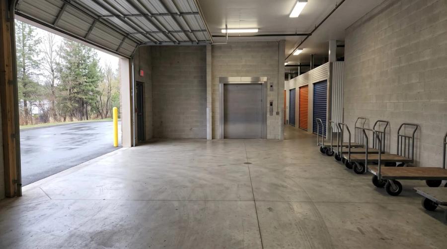 The covered loading bay