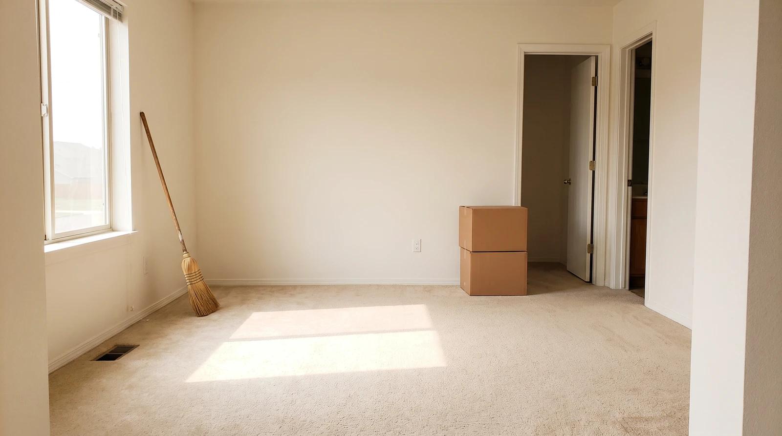 Empty living room cleared out and ready for listing photos after a property cleanout in Star, Idaho