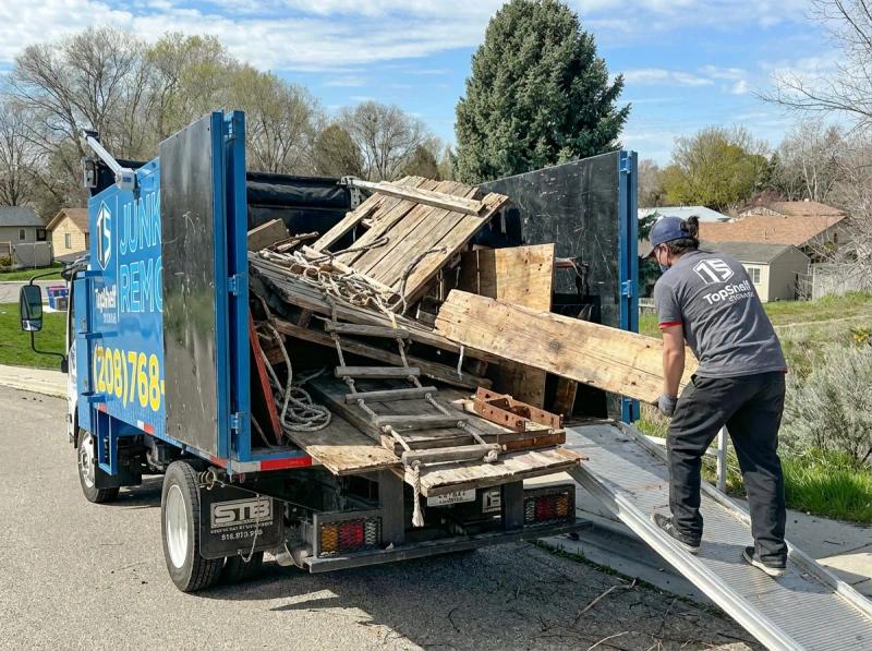 Top Shelf tree fort demolition job at a property in Nampa Idaho