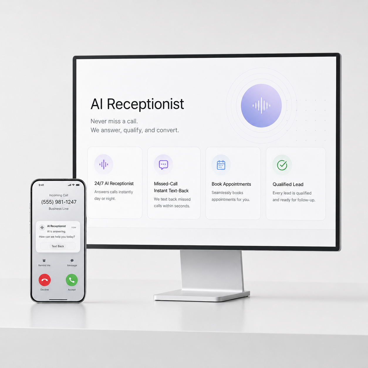 AI Receptionist & Booking Automation