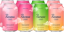 sampler includes: strawberry rose, raspberry lemon, lime citrus & grapefruit tangerine